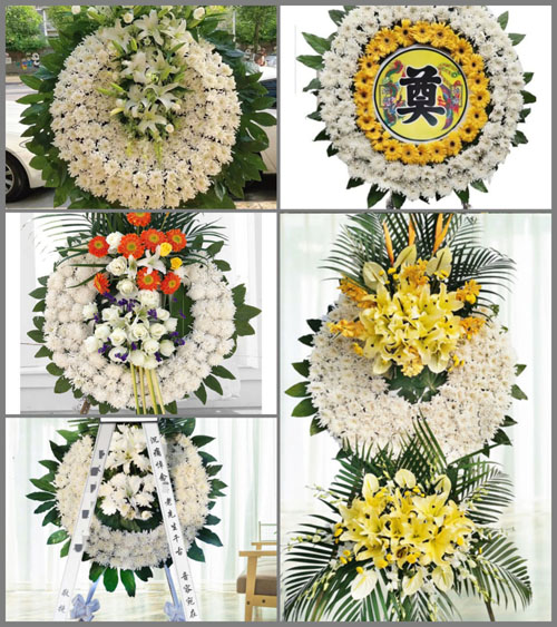 四川成都邛崃市高何镇何场村花圈速递