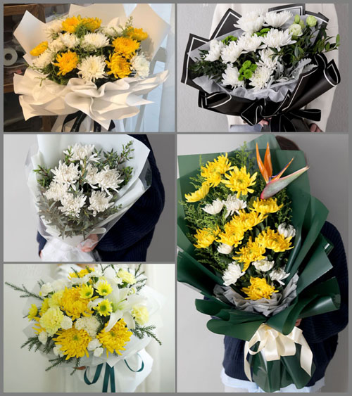 四川成都邛崃市高何镇何场村白事花束代送